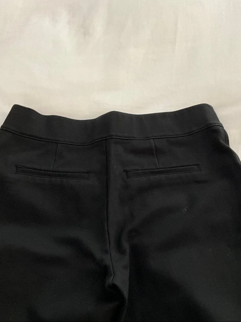 SPANX Black Slim Straight-Leg Trousers